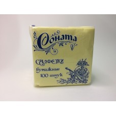 Салфетка Соната (пастель) 100шт/пач., 16 пач/упак
