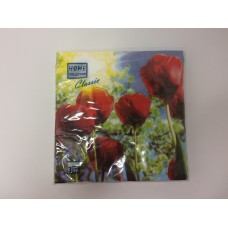 Салфетка 20*20,100 л."Перышко" в коробке (18)