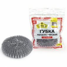 Губка металлическая нерж "Горница" 40гр