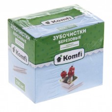 Зубочистки инд/упак.Кomfi, 500 шт., в пленке, береза